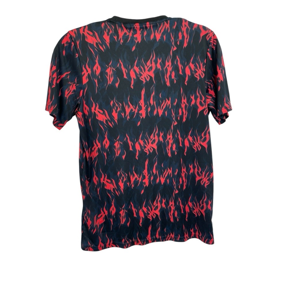 Manchester United /Adidas Mens Sz Large Red /Black Flames Shirt (BB39) NW/OT - Picture 6 of 7